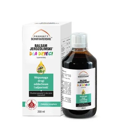 Balsam Jerozolimski dla dzieci 200ml Produkty Bonifraterskie