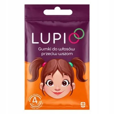 Gumki do włosów przeciw wszom Lupio 4 szt. 100% naturalne